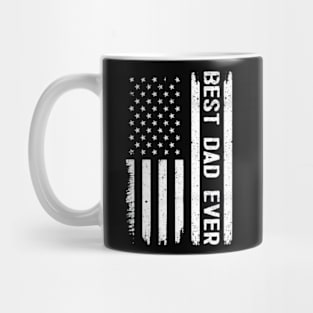 Best dad ever american military camouflage flag gift father Mug